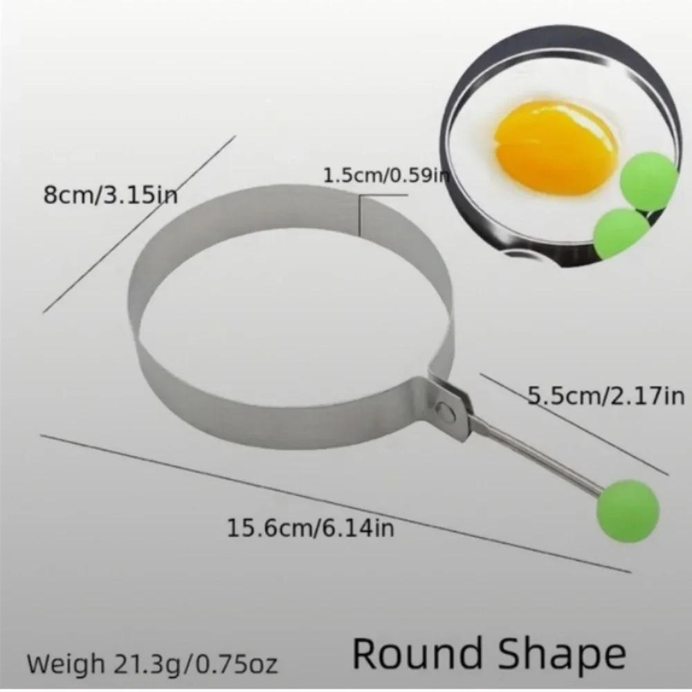 Stainless Steel Omelette Mold 4 Piece Set New